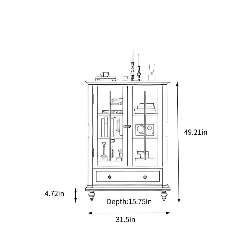 Armoire de rangement pour le salon, Noir mat