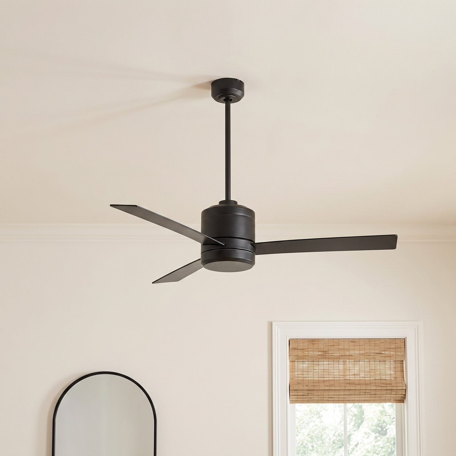 Vanna 52'' 3 Blade Ceiling Fan, Black