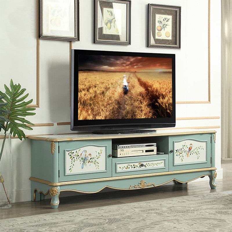 Meuble télé américain sculpté, 59.06"