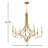 8-Light Dimmable Candle Style Chandelier