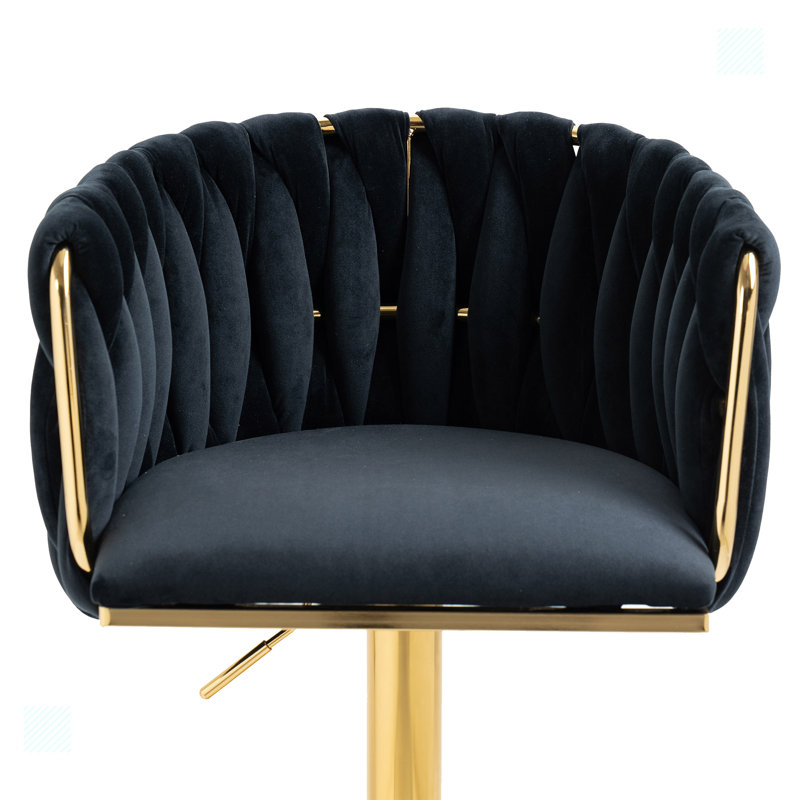 Tabourets de bar vintage avec dossier et chaises à hauteur de comptoir