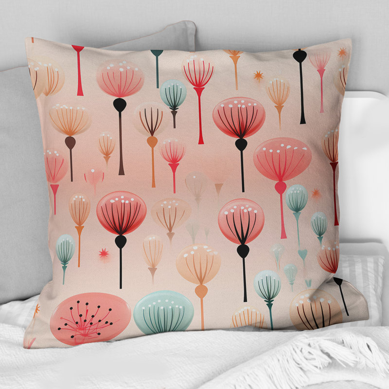 Coussin Pastel Glam Candle I - imprimé, H 16 po x l 16 po