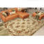 Tapis beige / vert en soie tissée à la main Elegance-90051505