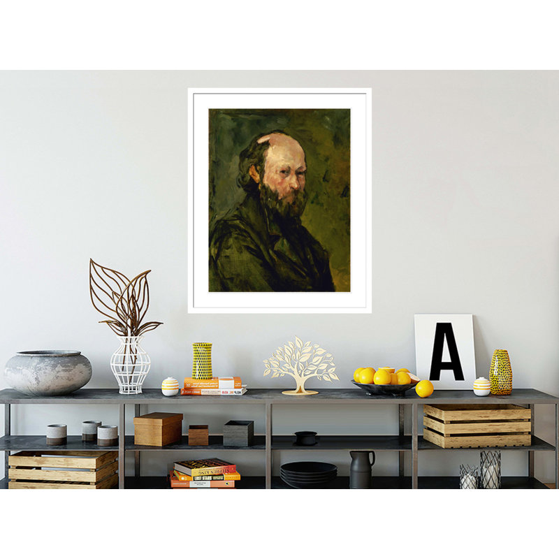 Autoportrait par Paul Cézanne, impression giclée sur cadre, H 41,11 po x l 33,5 po