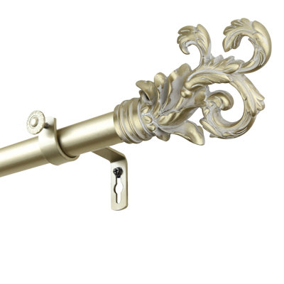 Batty Stainless Steel Adjustable Single Curtain Rod