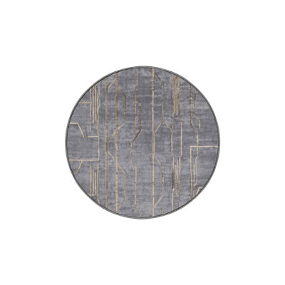 Machine Washable Gray Area Rug