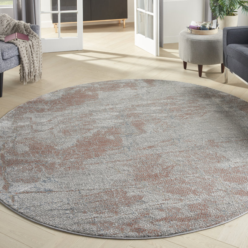 RUSTIC TEXTURES - Area Rug, Round 5'3"