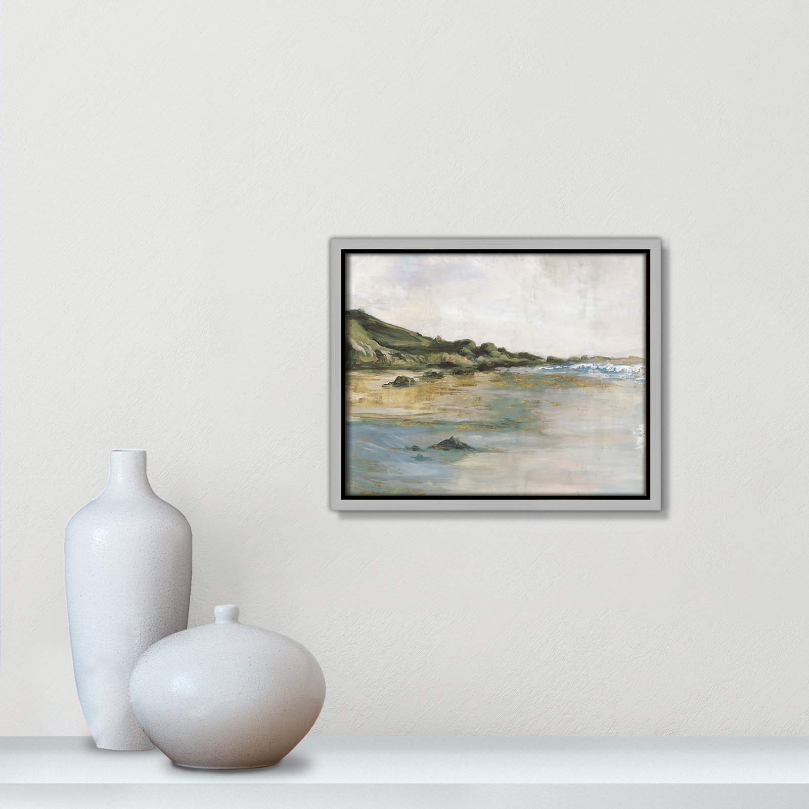 Cordoba "Tide's Edge" Print, Silver, 9.5" H x 11.5" W
