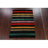 One-of-a-Kind 5'8" X 7'10" New Age Wool Area Rug in Black