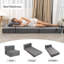 Canapé-lit futon, canapé-lit en mousse viscoélastique haute densité avec coussin moelleux, canapé-lit pliant, gris foncé-1621026854
