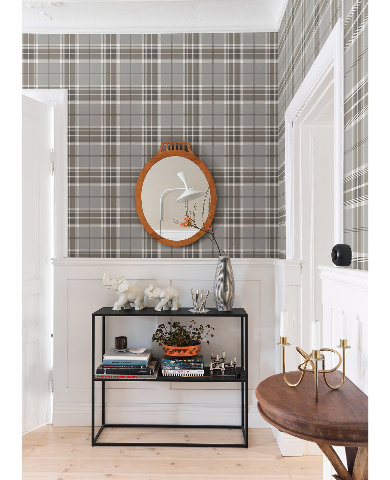 Plaid Wallpaper, Neutral
