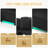 Modern U-Shaped Sectional Sofa 130" Sectional Sofa Upholstered Sofa With RGB LED Light Strip And 6 Pillows For Living Room-1597921476