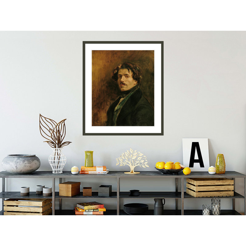 Autoportrait par Eugène Delacroix, impression giclée sur cadre, H 39,09 po x l 33,5 po
