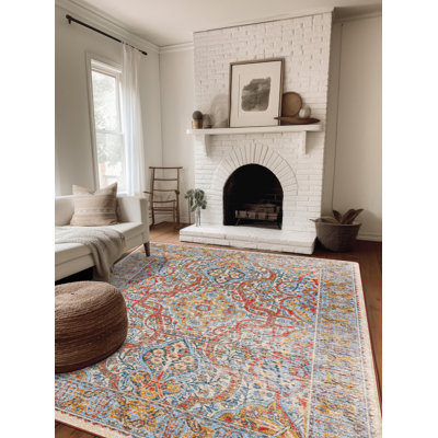 Miltiadis Premium EnduraStran Nylon Distressed Area Rug