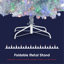 Arbre de Noël artificiel pré-éclairé Sliver, arbre complet articulé avec support en métal-1199886040