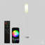 Lampe sur pied intelligente à DEL avec contrôle de l'application et couleurs RVB - lampe sur pied à intensité variable pour le salon, la chambre à coucher, les jeux - télécommande, minuterie, ampoule de 9 W incluse, grande lampe moderne de 67 po (blanc)