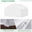 Walk In Polytunnel 350*300*200 cm Galvanised Steel 1 Piece Walk-in Greenhouse White with UV-resistant PE Cover