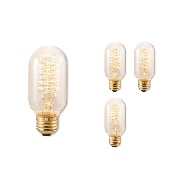 40 Watt, 40 Watt Equivalent, T14 Incandescent, Dimmable Light Bulb, (2200K) E26/Medium (Standard) Base