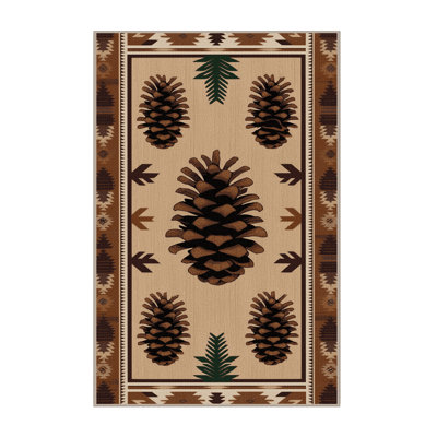  Tapis lavable Pinecone Southwestern