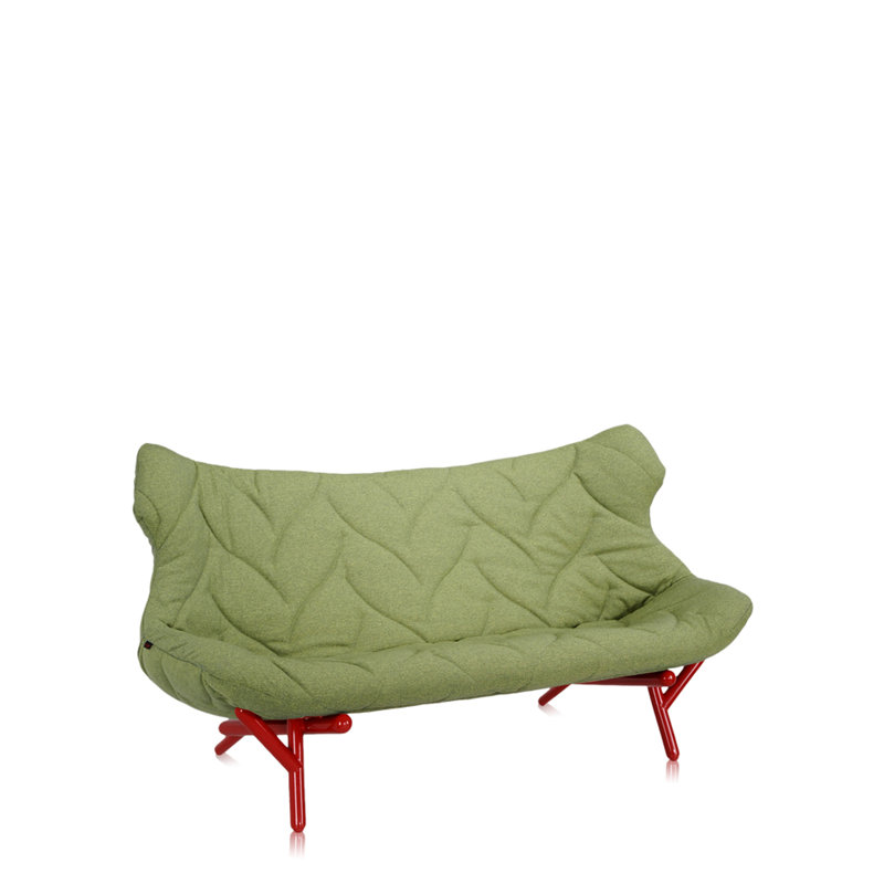 Foliage Loveseat, Red, Green Trevira™
