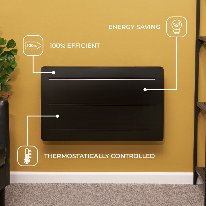 Adam 5118 BTU Electric Radiator Space Heater with Adjustable Thermostat