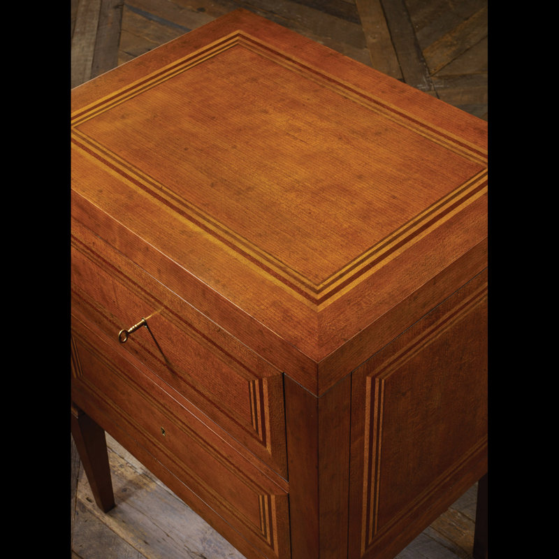Table de chevet 2 tiroirs Modern Modern, Brun