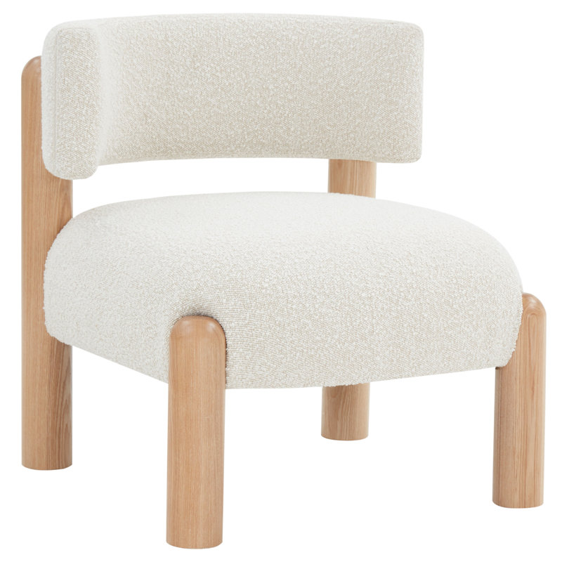 Lilou Upholstered Barrel Chair, Cream