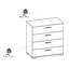 Barbaa 80cm W 4 - Drawer Chest of Drawers