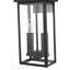 Applique murale d'extérieur noire Ohara 7 pouces