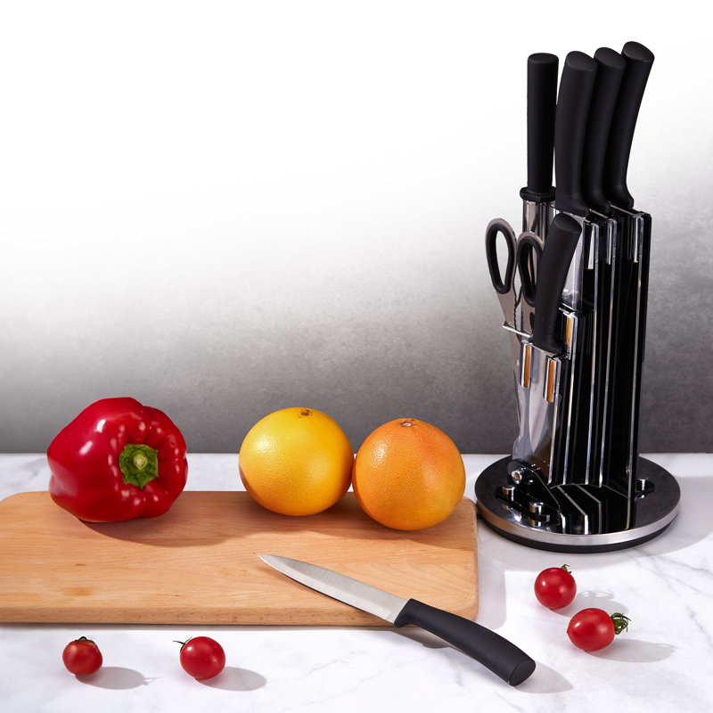 Cheer Collection 8 Piece Stainless Steel Assorted Knife Set