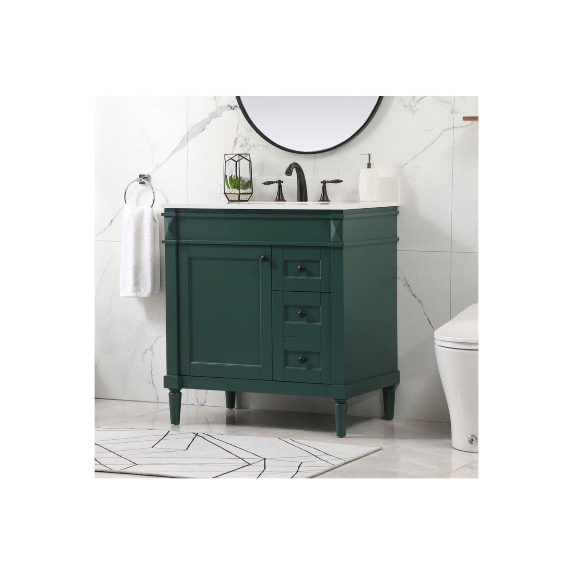 Readington 32'' Single Bathroom Vanity, Green
