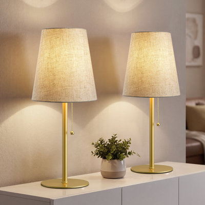 19" H Classic Metal Table Lamps (Set of 2)
