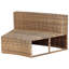 9 Seater Garden Lounge Light Brown Nebeyu