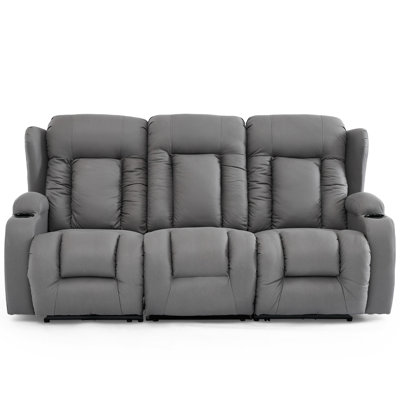 Andreaz 3 Seater Linen Reclining Sofa