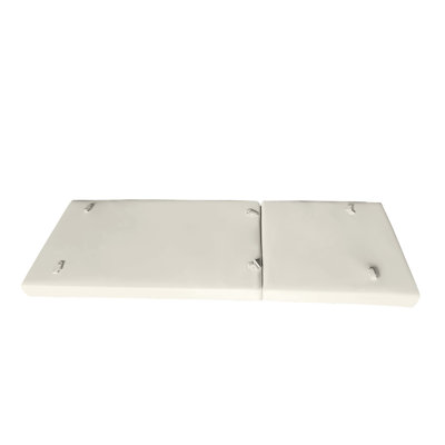 / Coussin de repos lombaire de chaise longue - l 27,75 po x P 76,06 H 3,88 po, crème, extérieur, rembourré de mousse
