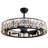 31'' Dimmable Crystal Ceiling Fan With Light Kit And Remote Control
