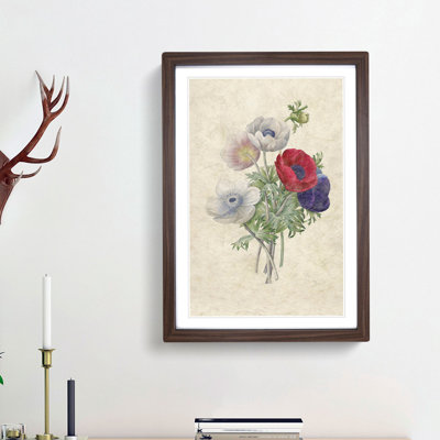 Anemone Flowers 1 Piece Single Picture Frame Painting