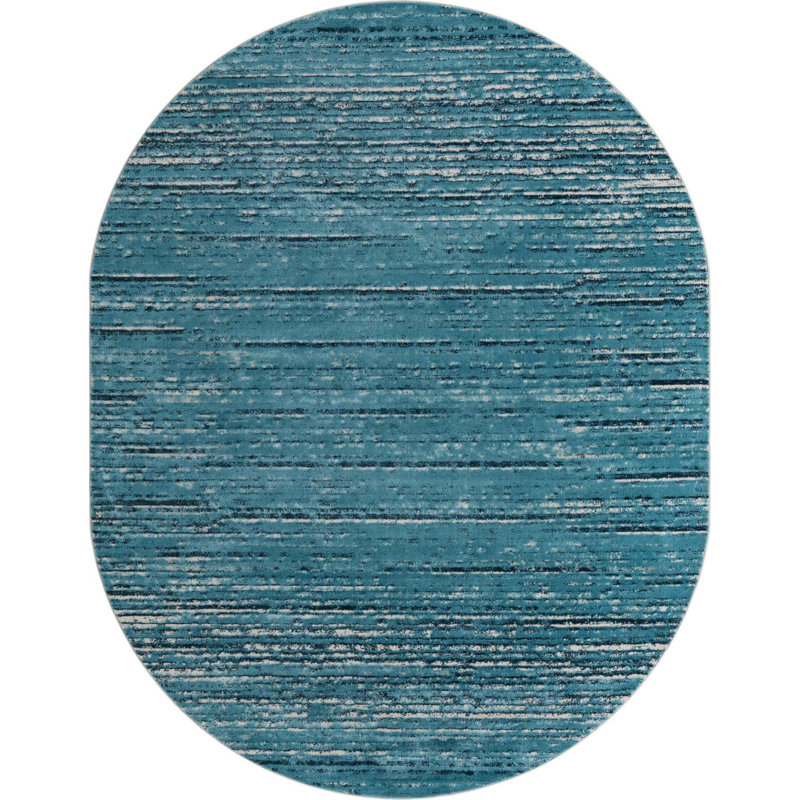 Abstract Indoor Rug, Oval 8' x 10'
