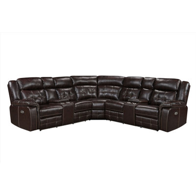 Boze 3 - Piece Vegan Leather Sectional -  Hokku Designs, 48C2C5386F304DFFB7F810AF30E4DD19