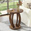 Table de bout ronde en bois, table de chevet décorative pour petit salon-123303298-120141275