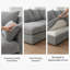 2 Seater Corduroy Sofa-1382721915