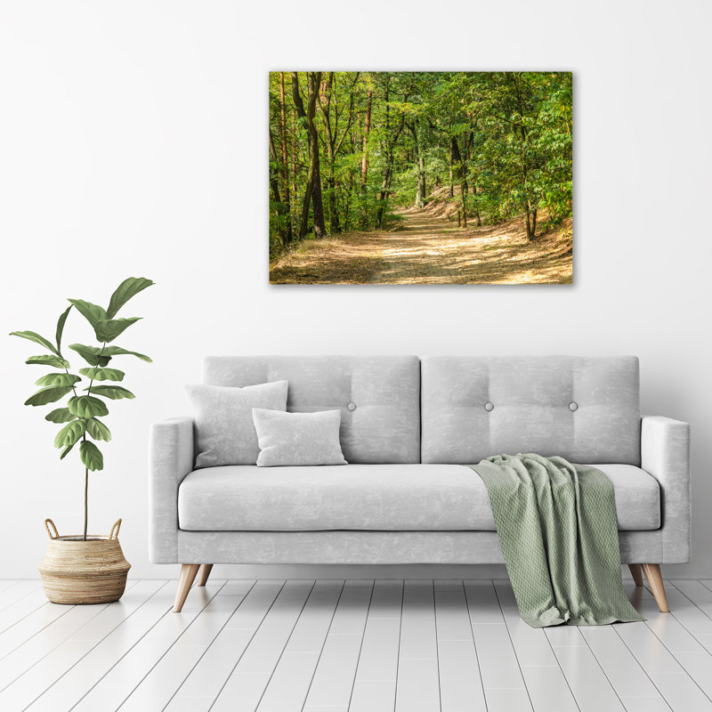 Forest Track - No Frame Print on Glass