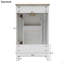 Petit meuble-lavabo moderne de 20 pouces avec lavabo en céramique - 20 * 14,5 * 33,3 pouces, rangement spacieux, 1 porte à fermeture en douceur-1733508410