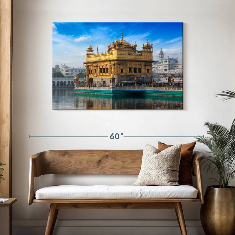 Lilie India's Golden Temple, H 30 po x l 45 po