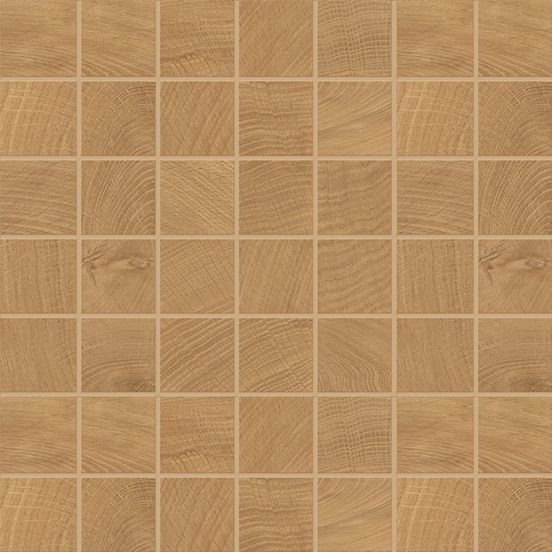 Bespoke Wood 2X2 Mosaic Walnut, Dark Beige