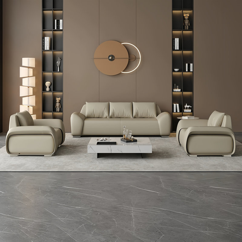 French simple sofa tea table combination