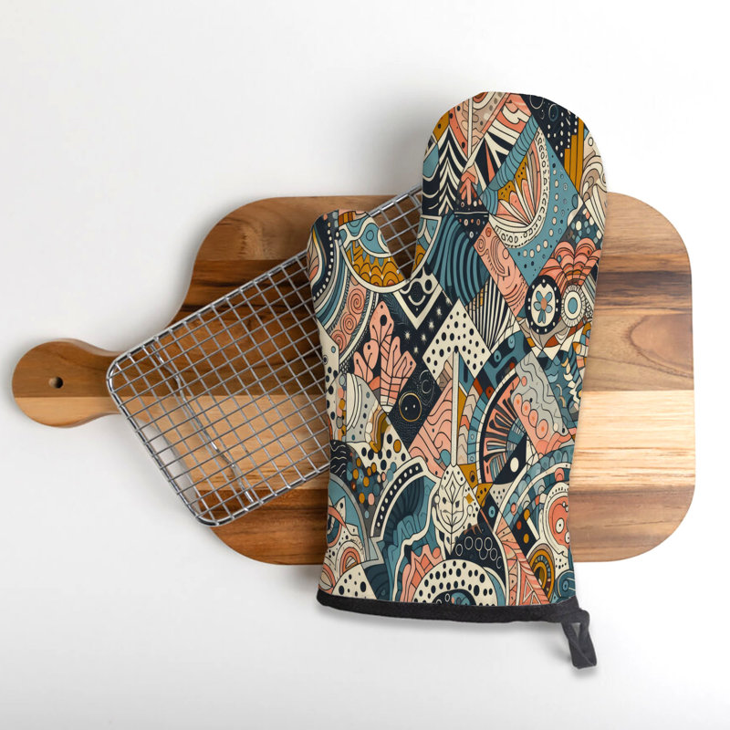 Color Splash Oven Mitt Cotton Twill
