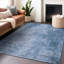 Tapis bleu intérieur / extérieur lavable à la machine Xhevrie-682315414