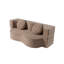 Canapé-lit 2 en 1 pliant avec coussin, canapé-lit simple, causeuse de plancher et futon, canapé-lit pliant en mousse pour le salon, les invités, le bureau, un appartement, aucun assemblage requis, abricot