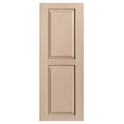 Exterior Vinyl Raised Panel Shutter Single
